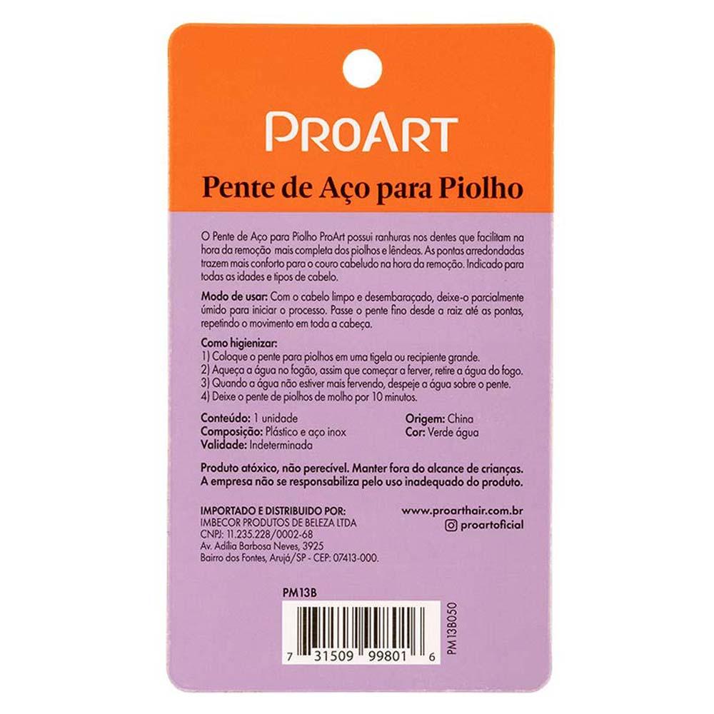 Pente de Aço Para Piolho Proart - 3