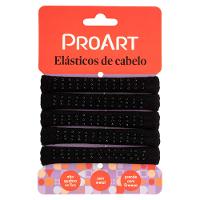 Elásticos de Cabelo Sem Metal Proart Preto Com Pedrinhas - 2