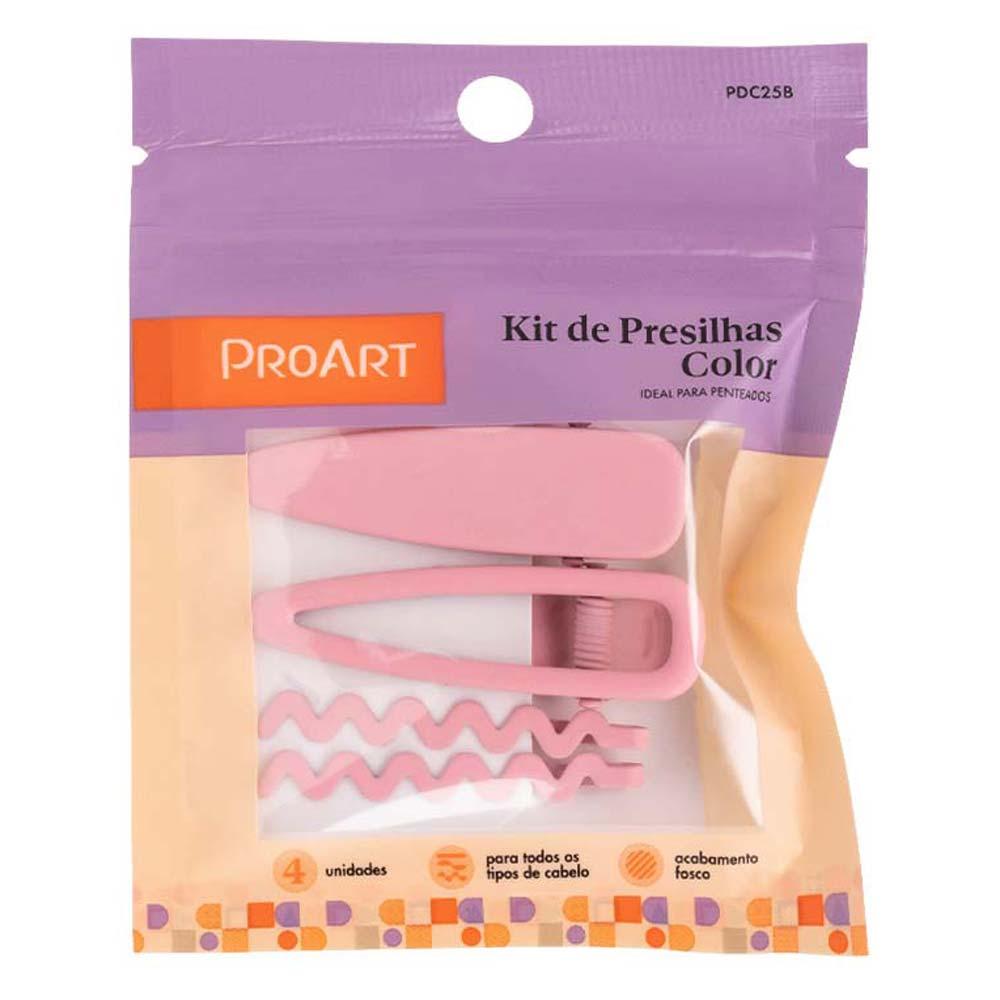 ProArt Kit Presilhas 4 peças Rosa - 2