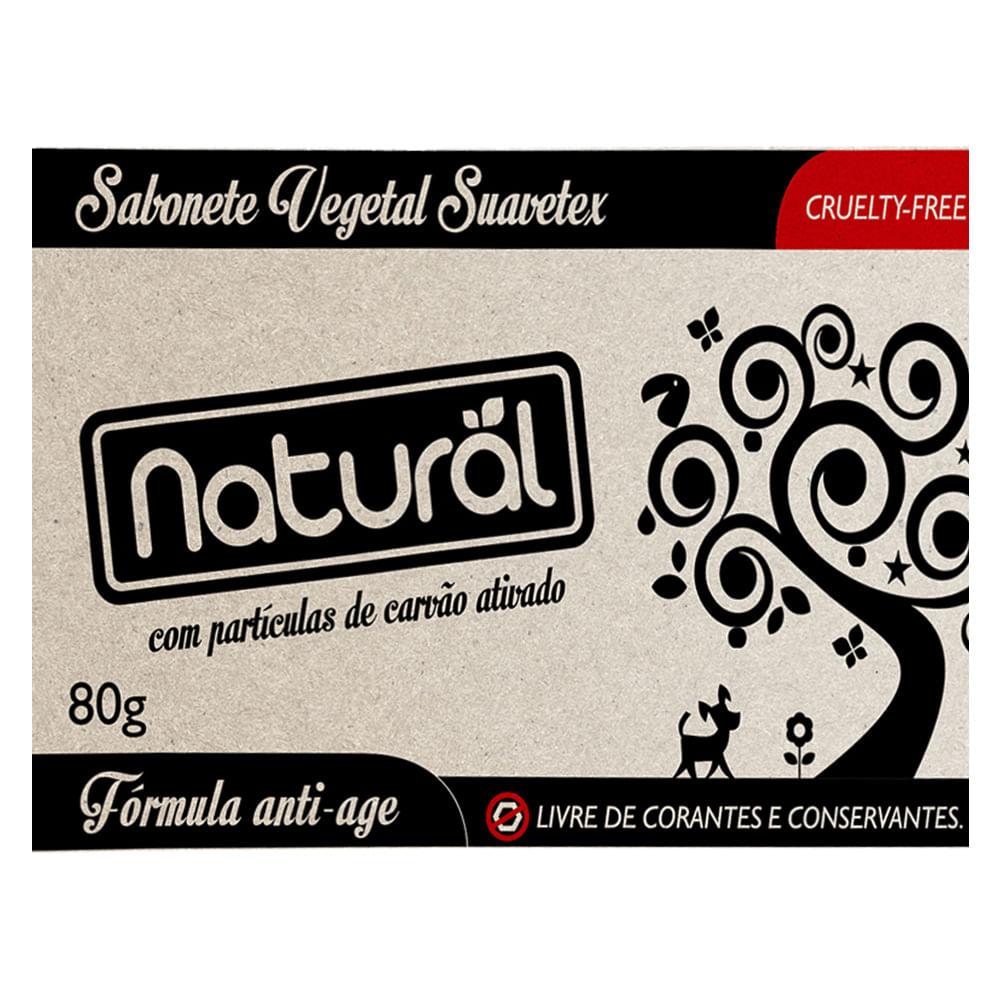 Sabonete em Barra Orgânico Natural - Suavetex Carvão Ativado - 3