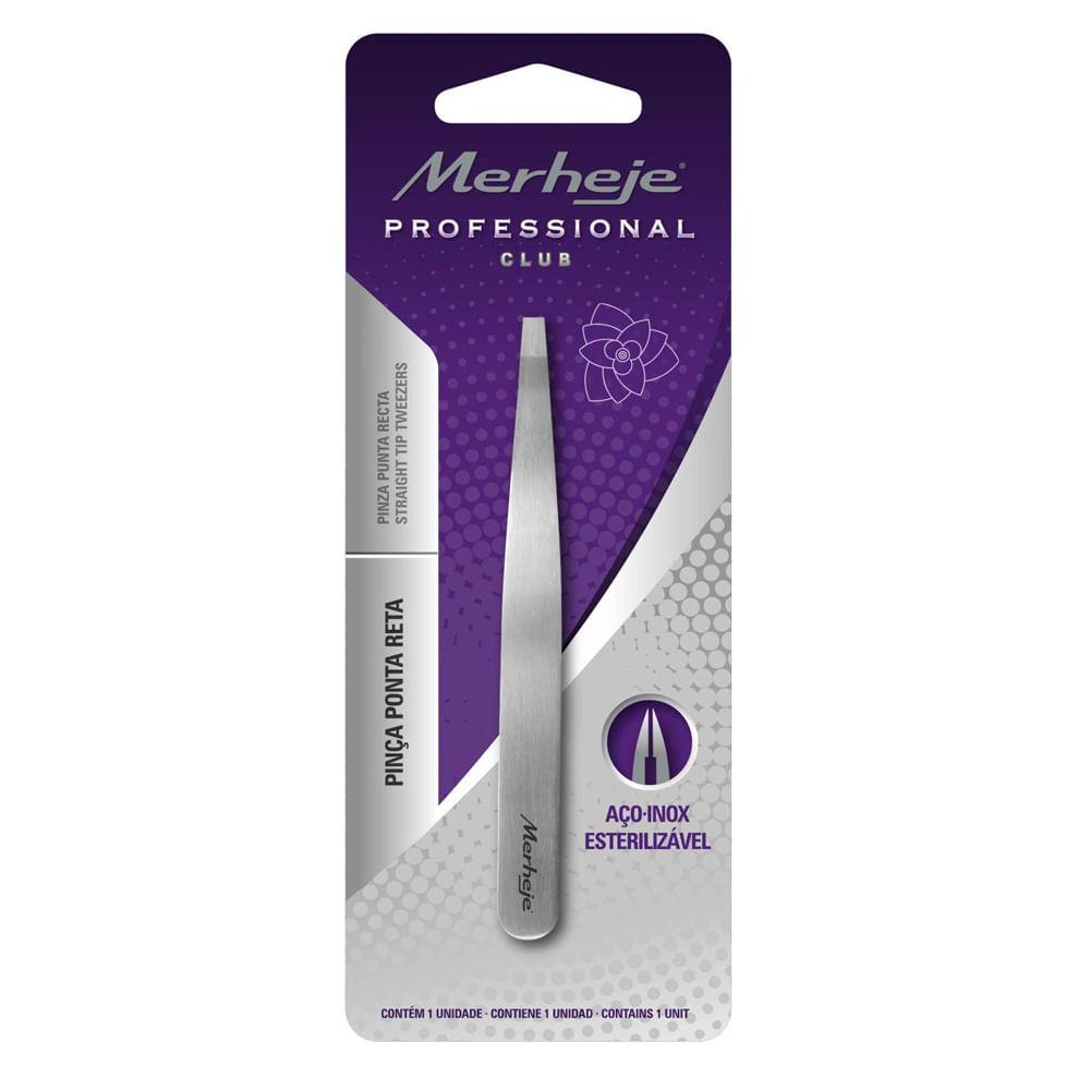 Pinça Depilatória Ponta Reta Merheje - 1