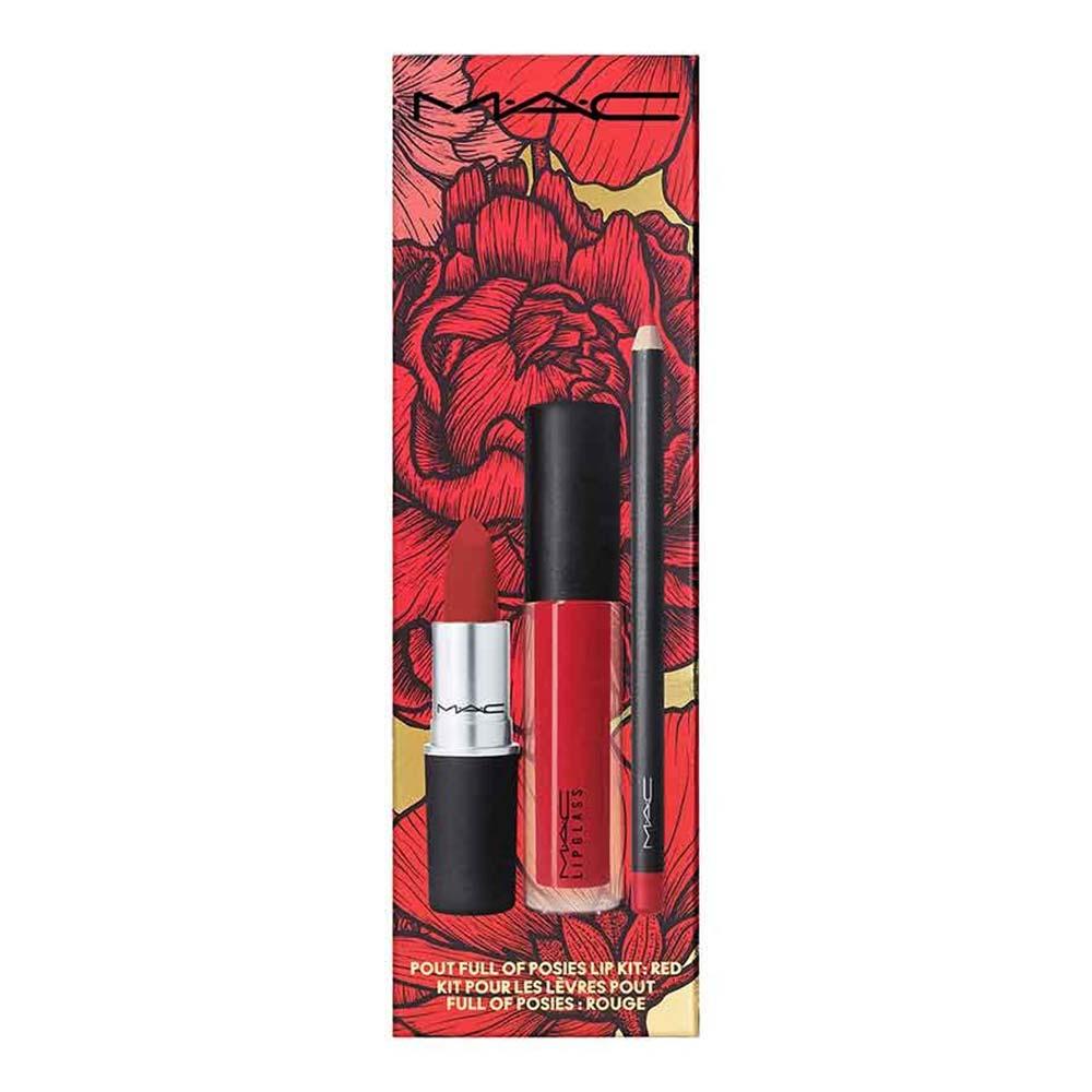 MAC Kit para Lábios Pout Full of Posies - Batom + Lápis Labial + Gloss - 1