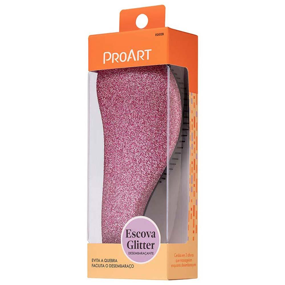 Escova de Cabelo Glitter Desembaraçante Proart - 4