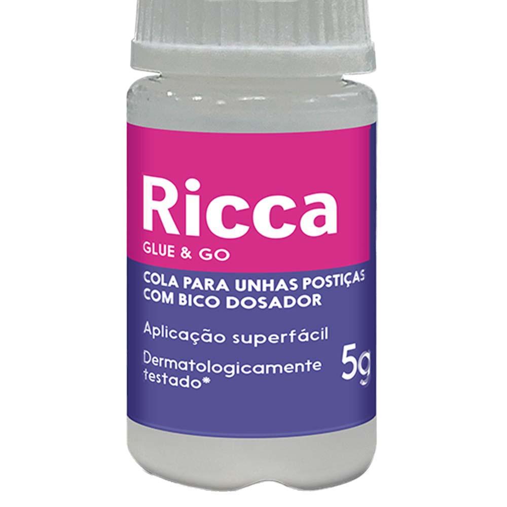 Cola para Unhas Postiças Ricca - Glue & Go - 4