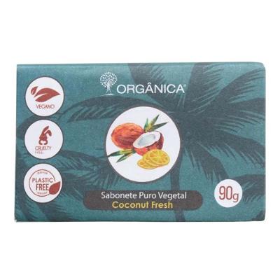 Sabonete em Barra Vegetal Orgânica Coconut e Lima