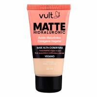 Base Líquida Alta Cobertura Vult - Matte Hidraluronic - 1