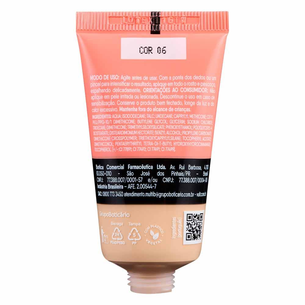 Base Líquida Alta Cobertura Vult - Matte Hidraluronic - 3