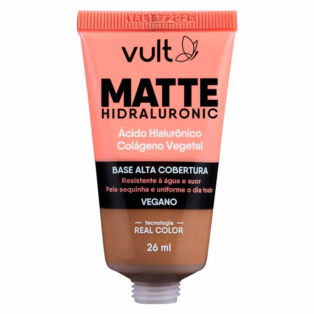 Base Líquida Alta Cobertura Vult - Matte Hidraluronic - 1