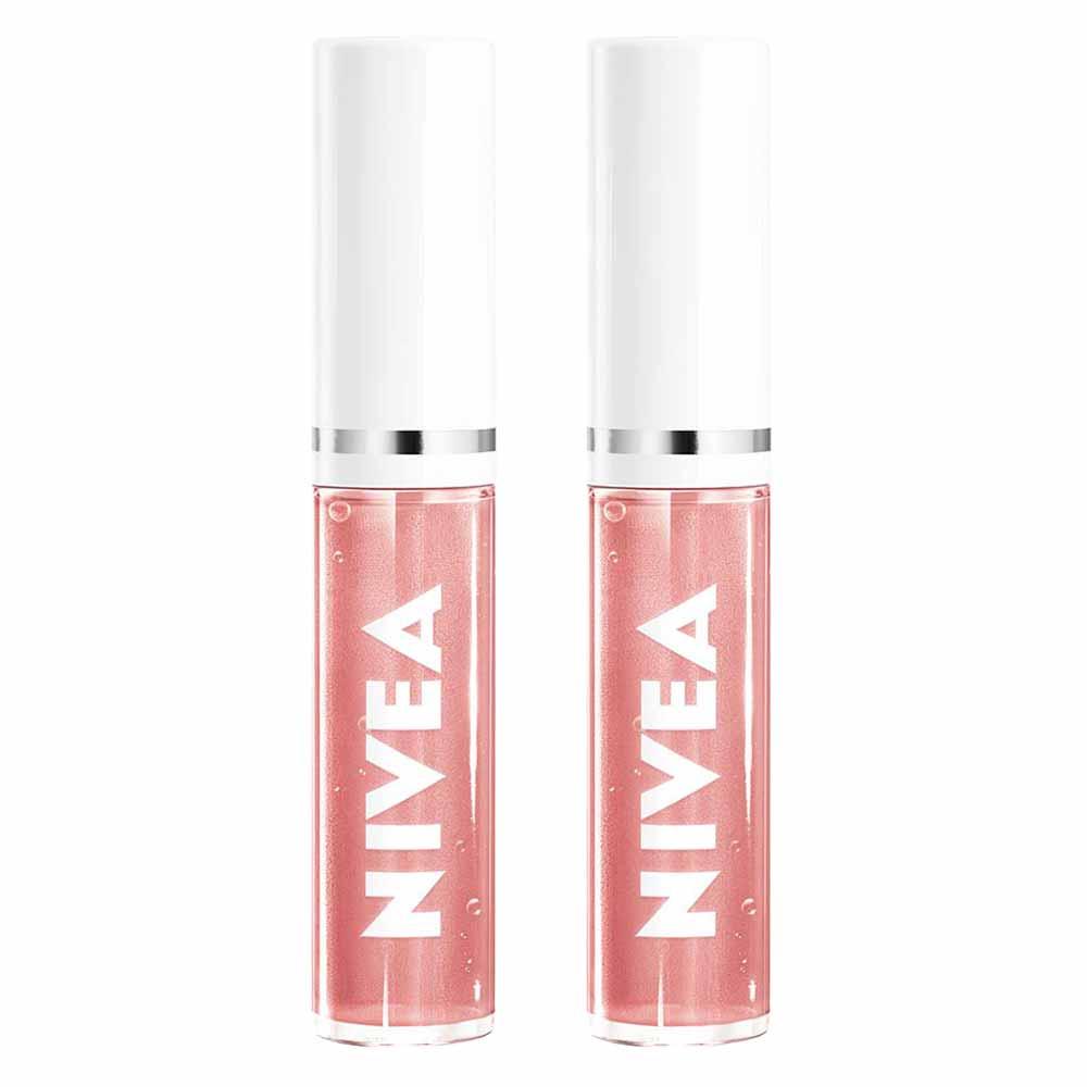 NIVEA Hidratante Labial Lip Oil Brilho Nutritivo Kit com 2 Unidades Rosé - 1