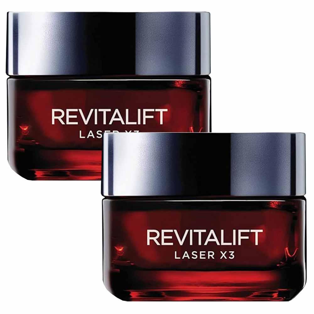 L'Oréal Paris Revitalift Laser X3 Diurno Creme Hidratante Facial Anti-idade Kit com 2 Unidades - 1