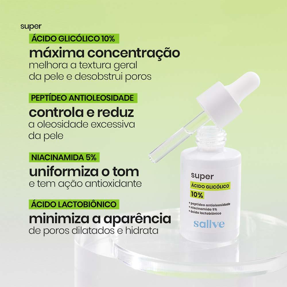 Sérum Facial Sallve Super Ácido Glicólico 10% - 4