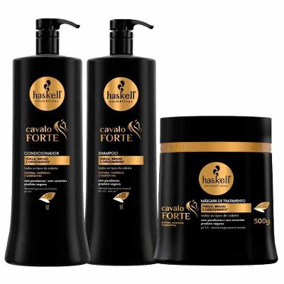 Haskell Cavalo Forte Kit – Shampoo + Condicionador + Máscara
