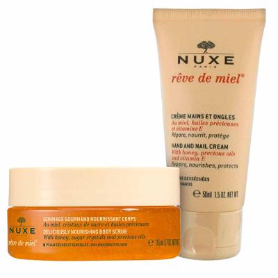 Nuxe Paris Rêve de Miel Kit - Esfoliante Corporal + Hidratante para as Mãos