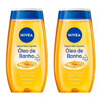 NIVEA Sabonete Líquido Óleo de Banho Kit com 2 Unidades - 1