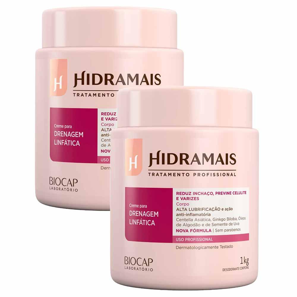 Hidramais Profissional Creme para Drenagem Linfática Kit com 2 Unidades - 1