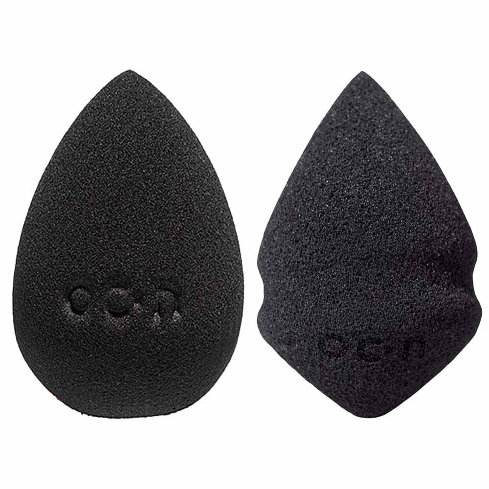 Océane Edition Kit - Esponja Flat Drop Preto + Mini Esponja Drop Preta - 1