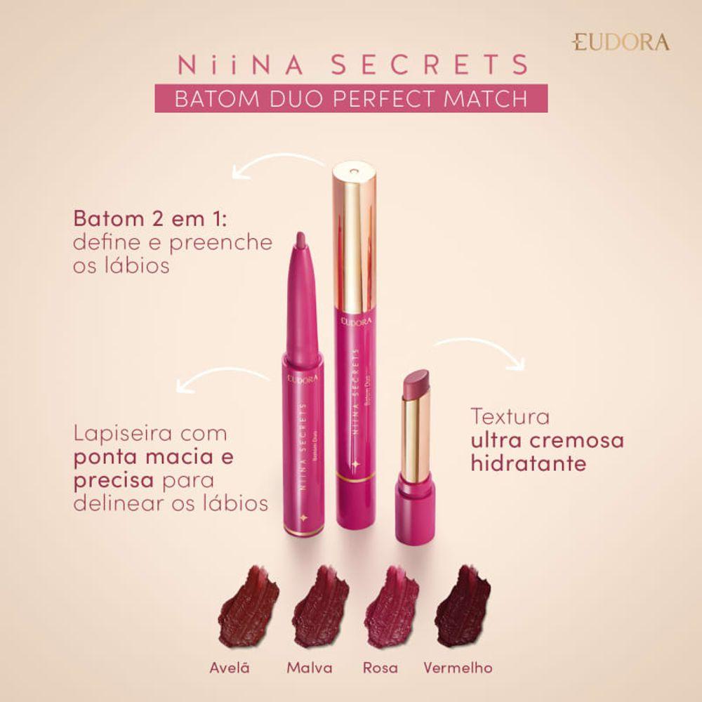 Batom Niina Secrets by Eudora Duo Perfect Match - 7