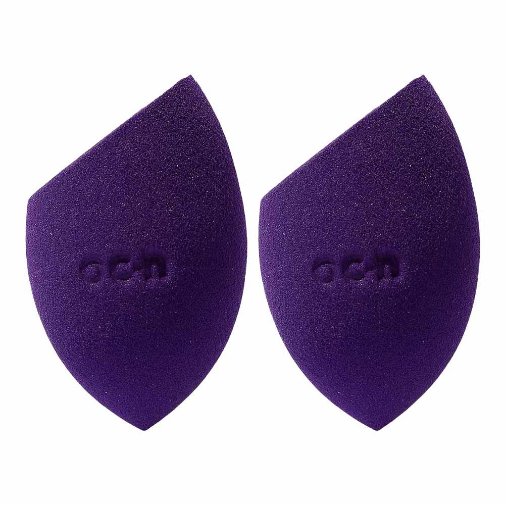 Océane Kit Esponja de Maquiagem Flat Blend Roxa com 2 Unidades - 1