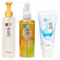 Hada Labo Gokujyun Kit - Sabonete Hidratante Facial + Óleo Demaquilante + Gel Facial Multifuncional - 1