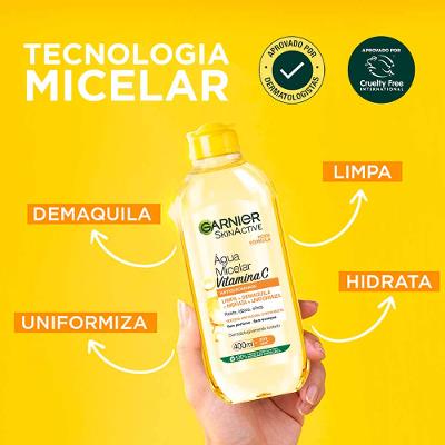 Garnier Skin Vitamina C Kit - Hidratante Facial Antimanchas + Água Micelar