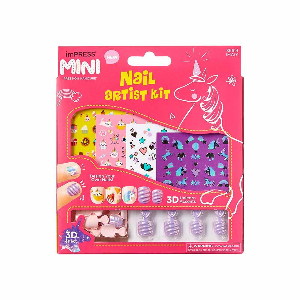 ImPRESS Mini Nail Art Kit - 26 Unhas + 4 Cartelas de Adesivo + 1 Mini Lixa - 1