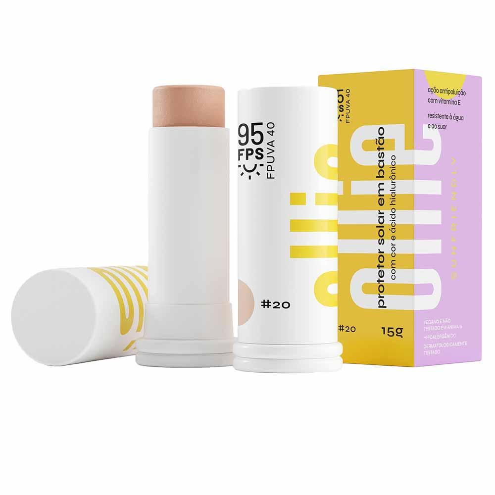 Protetor Solar Facial em Bastão Com Cor Ollie FPS 95 - 8