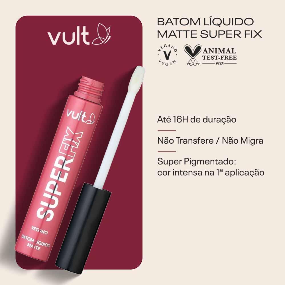 Batom Líquido Matte Vult - Super Fix 5ml - 5