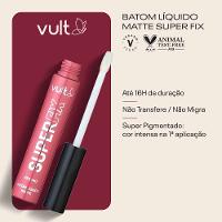 Batom Líquido Matte Vult - Super Fix 5ml - 5