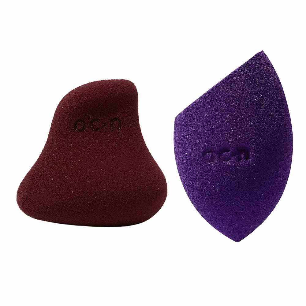 Océane Kit - Esponja de Maquiagem My Blend Marsala + Esponja de Maquiagem Flat Blend Roxa - 1