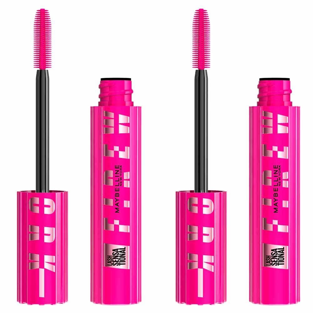 Maybelline NY Lash Sensational Firework Máscara de Cílios Lavável Preto Kit com 2 Unidades - 1