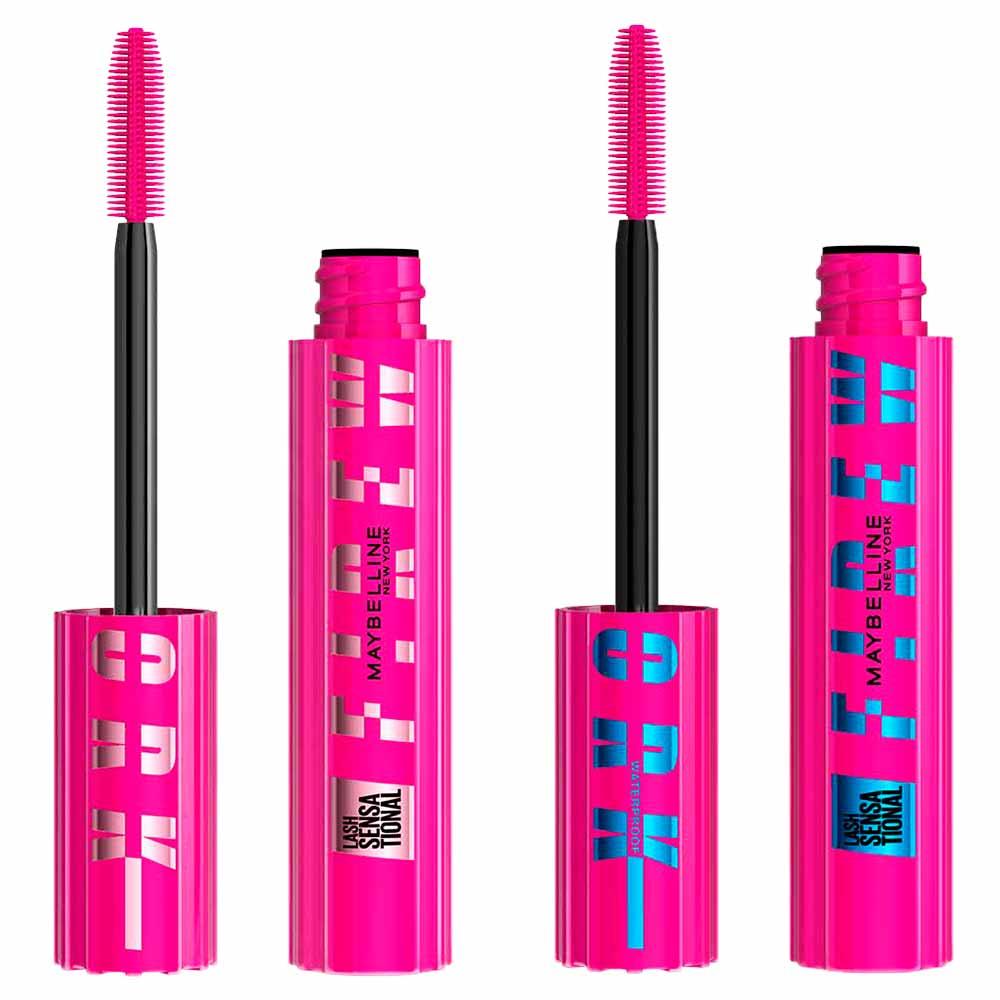 Maybelline NY Lash Sensational Firework Kit - Máscara de Cílios Lavável Preto + Máscara de Cílios À Prova D'água Preto - 1