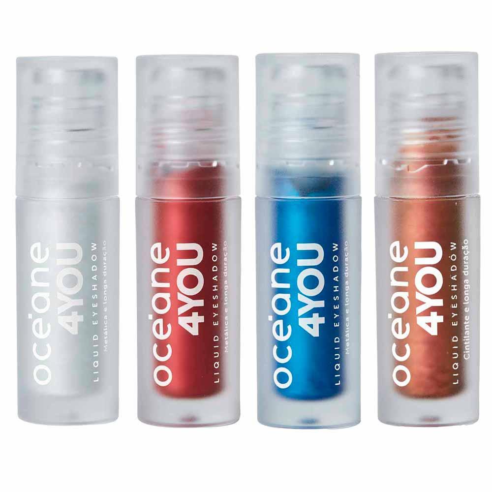 Océane 4 You Liquid Eyeshadow Sombra Líquida Kit com 4 Unidades - 1