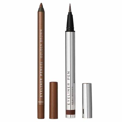 Océane Eyeliner Kit - Lápis de Olho Golden Brown + Caneta Delineadora Real Brown