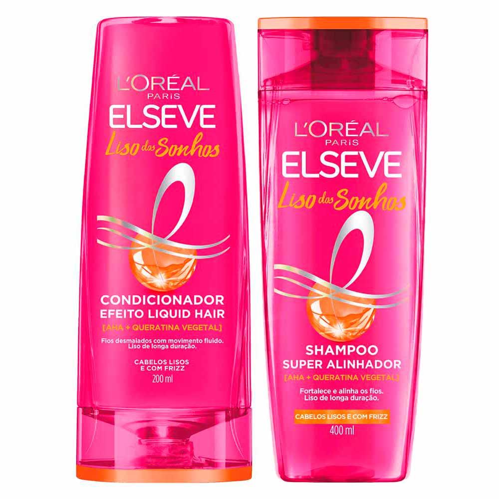 Elseve Liso dos Sonhos Kit - Shampoo 400ml + Condicionador 200ml - 1