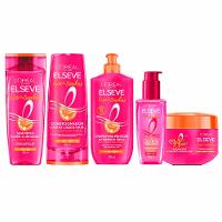 Elseve Liso dos Sonhos Kit - Shampoo + Condicionador + Máscara Capilar + Creme para Pentear + Sérum Leave-In - 1