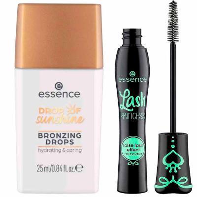 Essence Kit - Bronzer Líquido Dourado + Máscara de Cílios Lash Princess Black