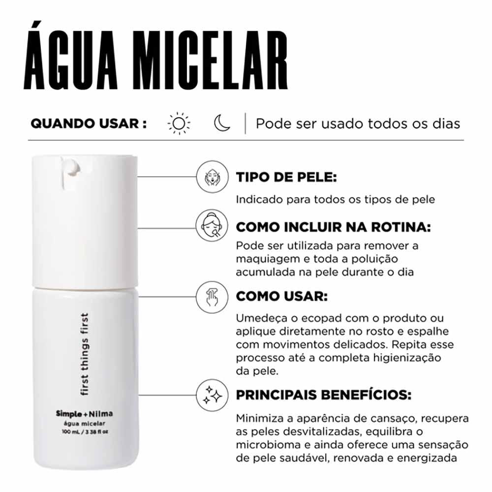Água Micelar Simple Organic Simple + Nilma - 2
