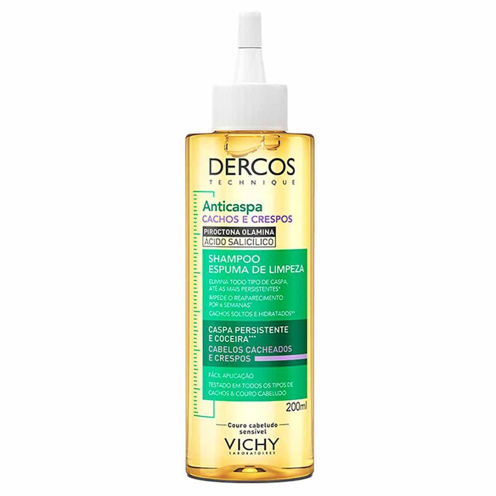Espuma de Limpeza Vichy Dercos Anticaspa Para Cabelos Crespos e Cacheados - 1