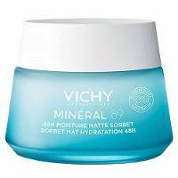Gel Hidratação Facial Pele Oleosa e Mista Efeito Matte Vichy Minéral 89 Sorbet 48h - 1