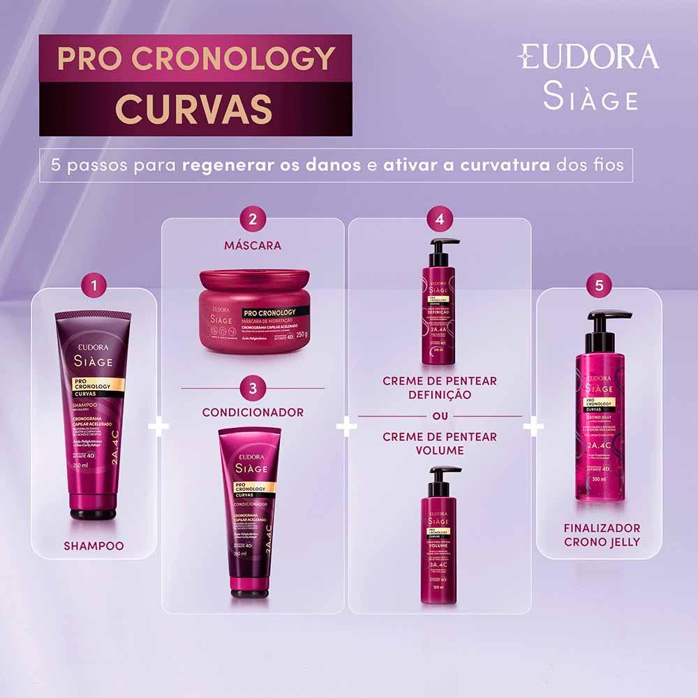 Shampoo Eudora Siàge Pro Cronology Curvas - 5