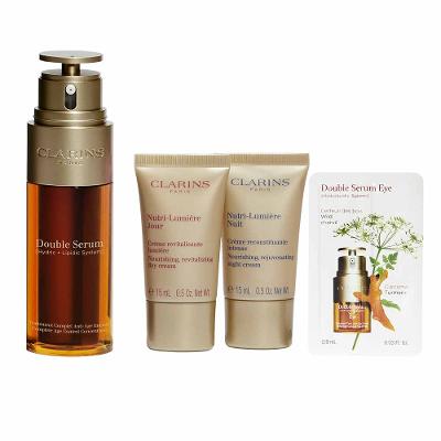 Clarins Kit - Sérum Facial + Creme Revitalizante Dia + Creme Revitalizante Noite + Sérum para Olhos