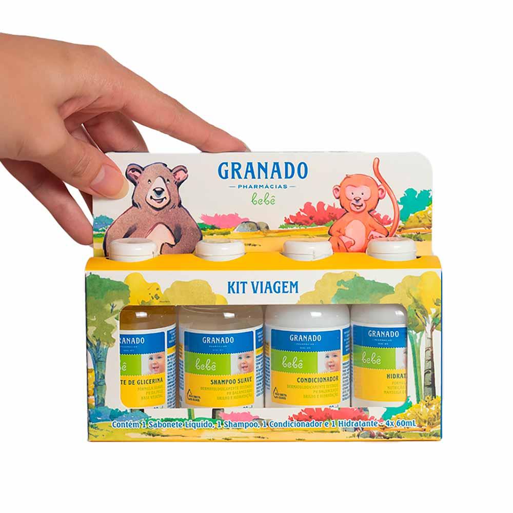 Kit Viagem Shampoo e Condicionador com Sabonete Mais Hidrat Granado Bebê - 2