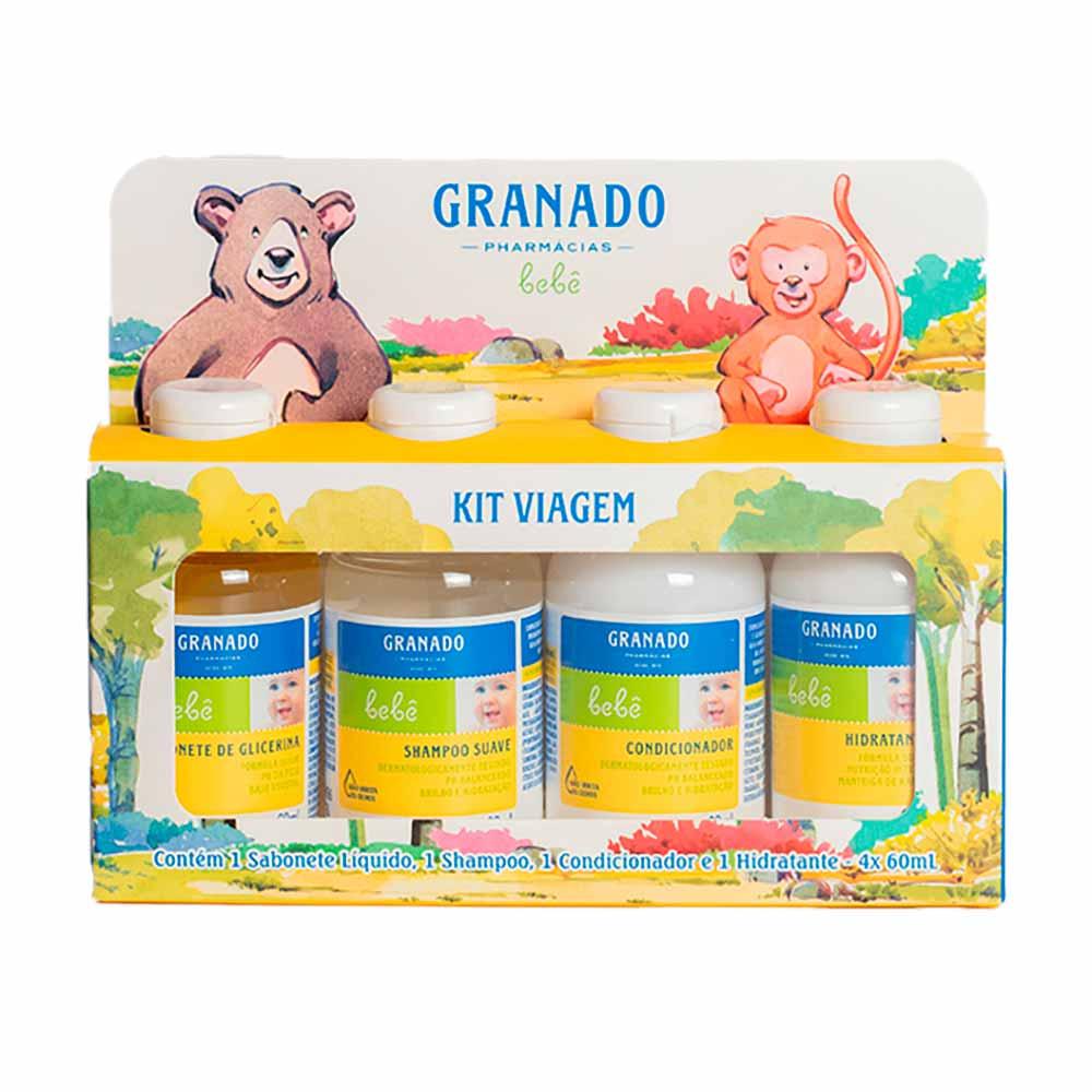 Kit Viagem Shampoo e Condicionador com Sabonete Mais Hidrat Granado Bebê - 3