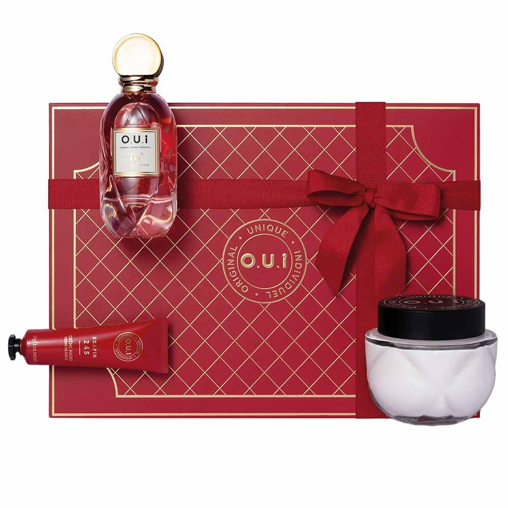 Coffret Presente Scapin 245 OUi Kit Perfume Feminino EDP + Creme Para Mãos + Creme Corporal - 2
