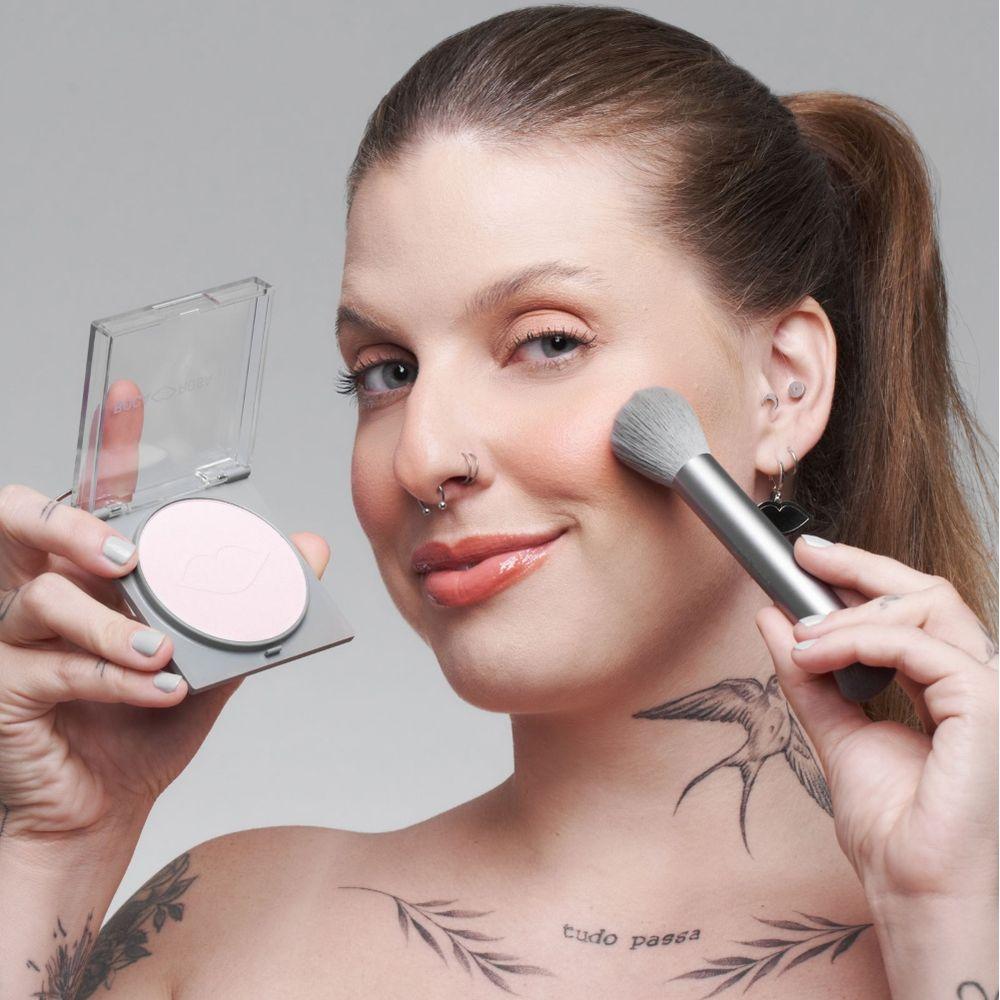 Pincel Boca Rosa Duo Pro 2 Cinza - 5