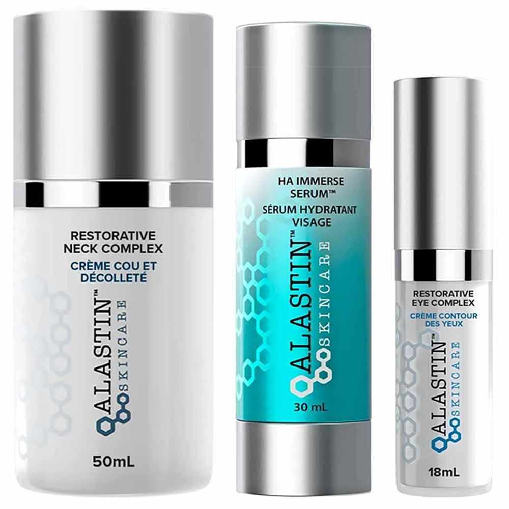 Alastin Skincare Kit - Creme para Área dos Olhos + Creme Restaurador para Pescoço e Colo + Sérum Facial - 1