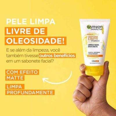Garnier Skin Vitamina C Kit - Sérum + Hidratante Facial + Gel de Limpeza Facial