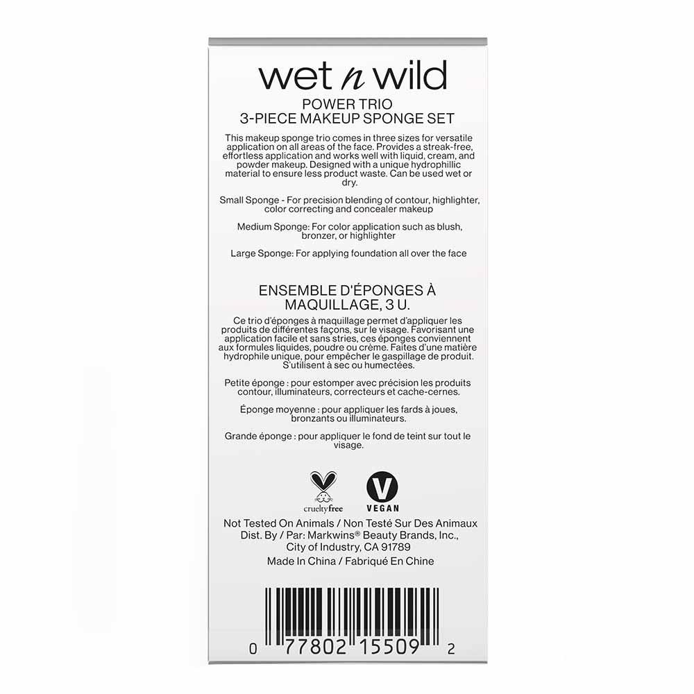 wet n wild Power Trio Kit com 3 Esponjas de Maquiagem - 8