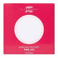 Espelho de Maquiagem com Led Niina Secrets - Pocket Pink Led - 2