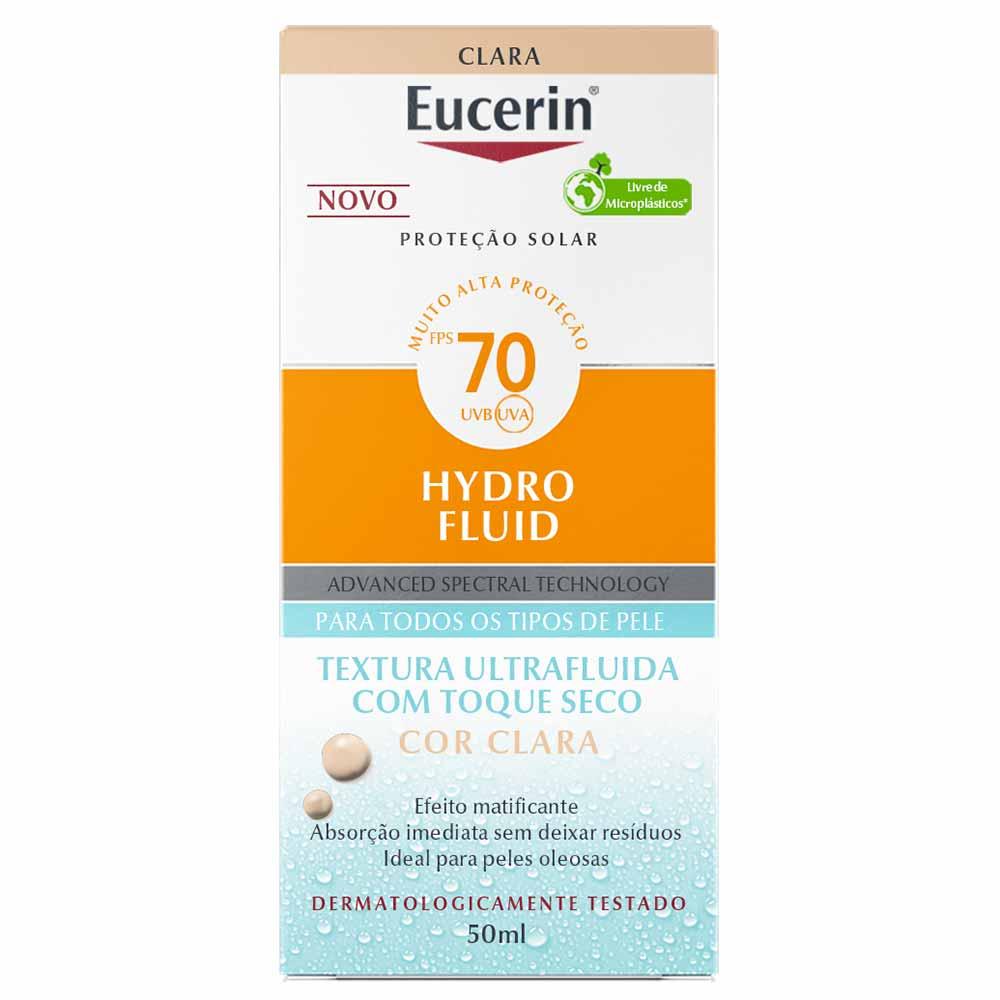 Protetor Solar Facial com Cor Eucerin Hydro Fluid FPS70 50ml - 9